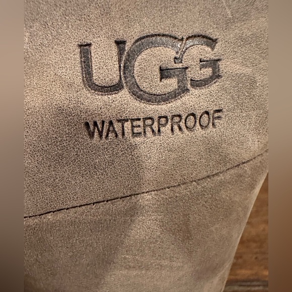 UGG waterproof lace-up booties in light brown - Picture 2 of 7